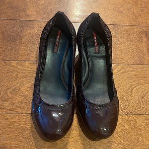 Purple PRADA heels - in need of TLC and a new home! EU 40/ US 9